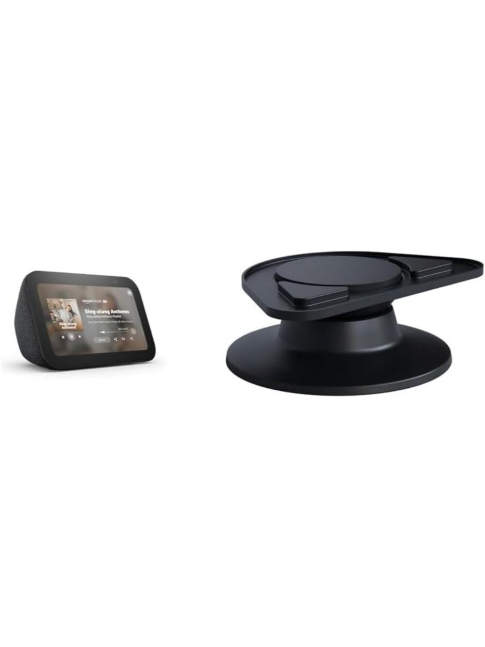 Smart Display Bundle: Echo Show 5 (3rd Gen, 2023) with Adjustable Tilt & Swivel